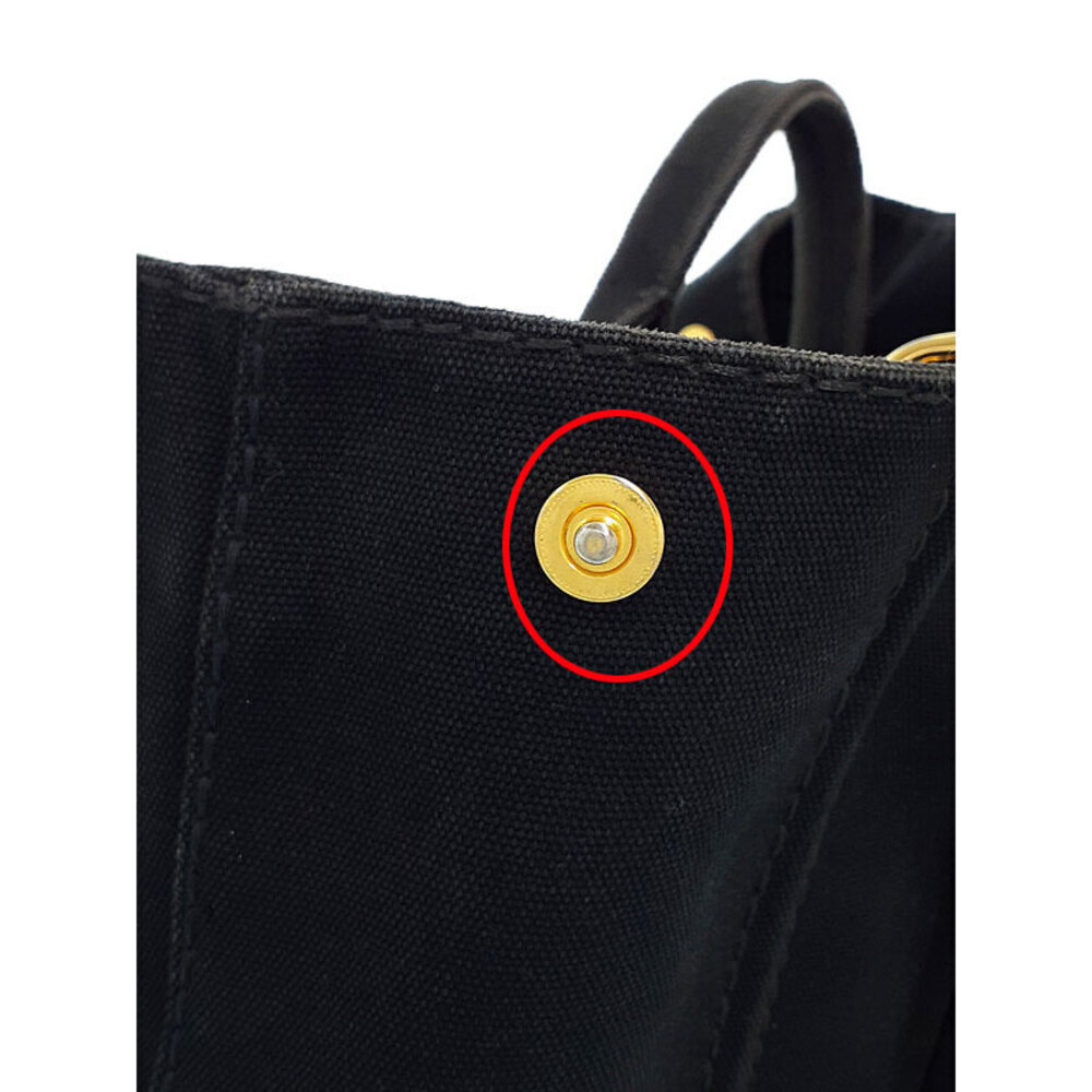 Prada Canapa 2way Tote Shoulder Bag Black - Picture 8 of 9